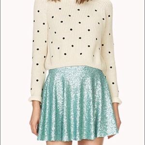 Forever 21 Sequin skater skirt!